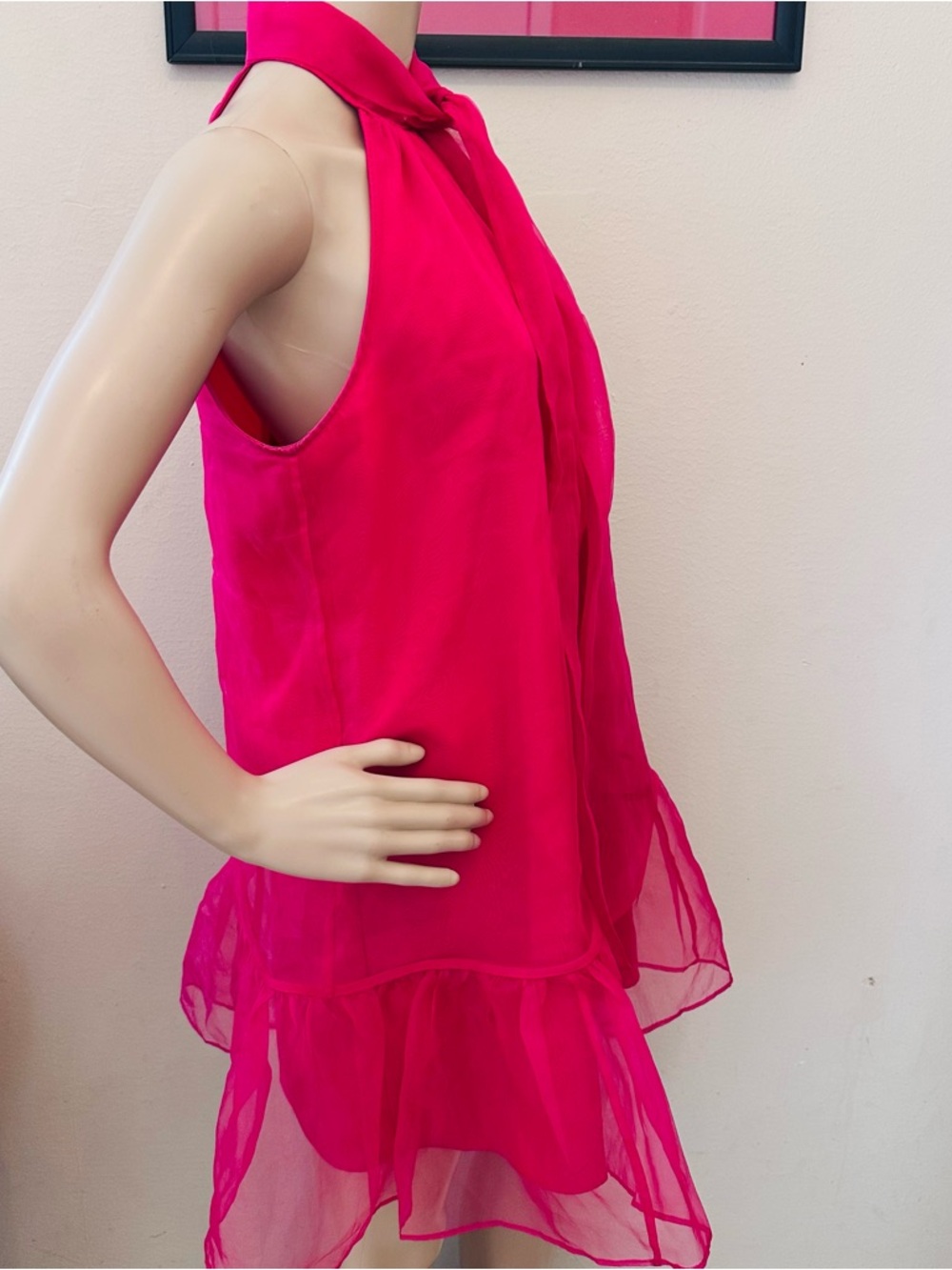 Anthropologie Maeve Hot Pink Dress - Picture 4 of 15